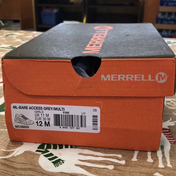 Merrell Other - Merrell girls sneakers size 12 M- grey/pink